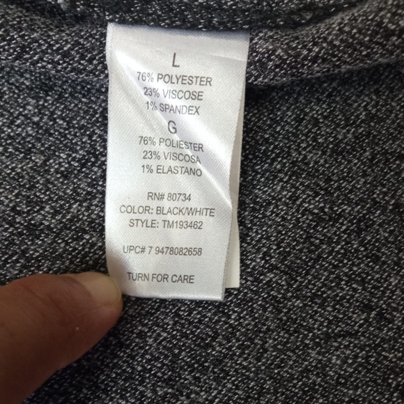 TO THE MAX BLACK MOCK NECK SHORT SLEEVE BELTED SHEATH DRESS SIZE Large - Picture 7 of 8